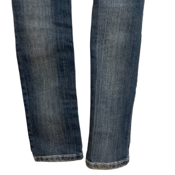 ZCO Distressed Embroidered Skinny Bootcut Jeans Size 3 - Picture 6 of 7